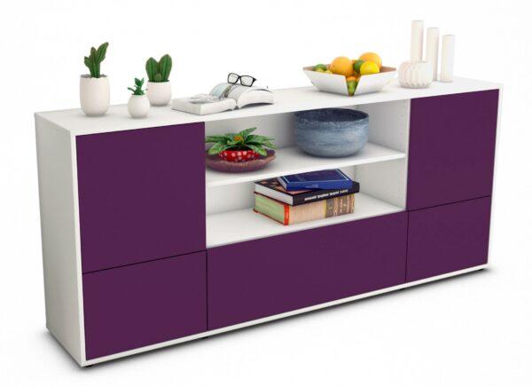 Sideboard Emanuela, Lila (180x79x35cm)