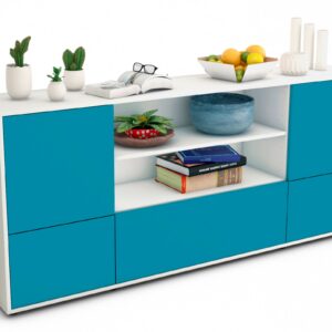 Sideboard Emanuela, Türkis (180x79x35cm)