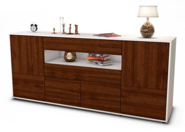 Sideboard Emely, Walnuss (180x79x35cm)