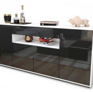Sideboard Emely, Grau (180x79x35cm)