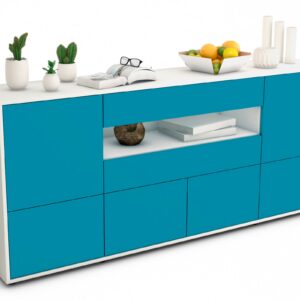 Sideboard Emely, Türkis (180x79x35cm)
