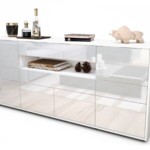 Sideboard Emerelda, Weiß (180x79x35cm)