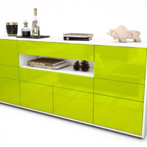 Sideboard Emerelda, Grün (180x79x35cm)