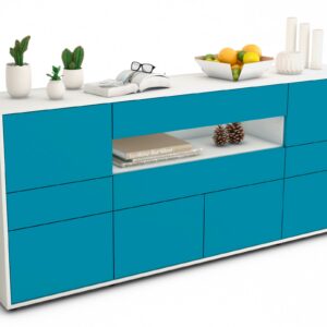 Sideboard Emerelda, Türkis (180x79x35cm)