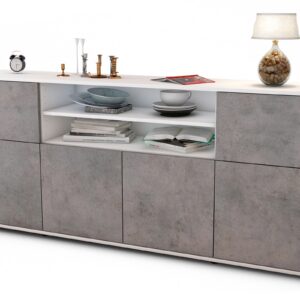 Sideboard Emilia, Beton (180x79x35cm)
