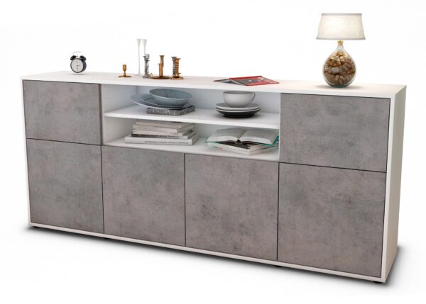 Sideboard Emilia, Beton (180x79x35cm)