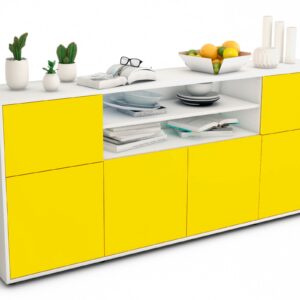 Sideboard Emilia, Gelb (180x79x35cm)