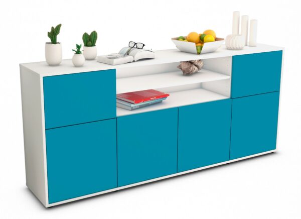Sideboard Emilia, Türkis (180x79x35cm)