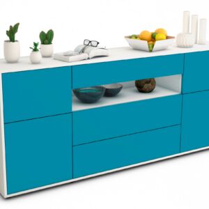 Sideboard Emma, Türkis (180x79x35cm)