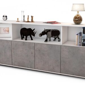 Sideboard Enrica, Beton (180x79x35cm)