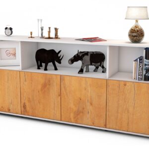 Sideboard Enrica, Eiche (180x79x35cm)
