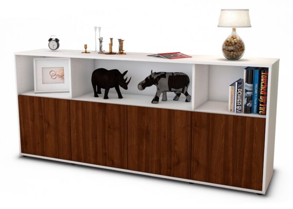 Sideboard Enrica, Walnuss (180x79x35cm)