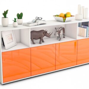 Sideboard Enrica, Orange (180x79x35cm)