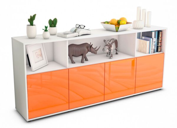 Sideboard Enrica, Orange (180x79x35cm)