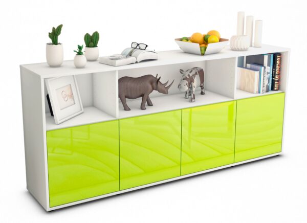 Sideboard Enrica, Grün (180x79x35cm)