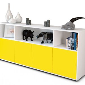 Sideboard Enrica, Gelb (180x79x35cm)