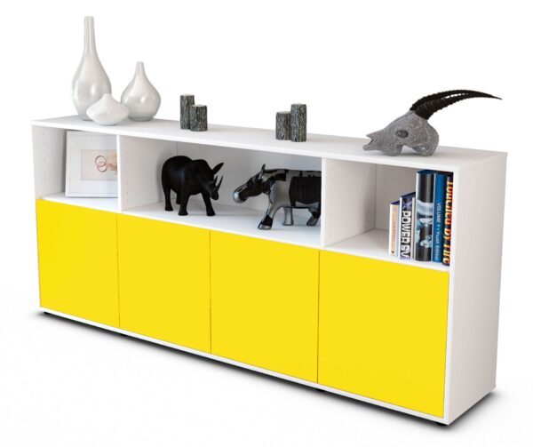 Sideboard Enrica, Gelb (180x79x35cm)