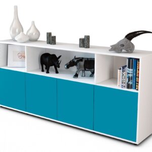 Sideboard Enrica, Türkis (180x79x35cm)