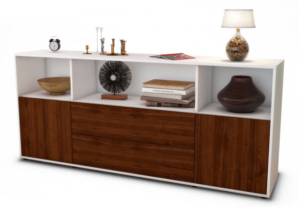 Sideboard Enza, Walnuss (180x79x35cm)