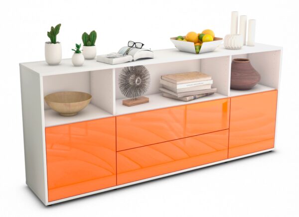 Sideboard Enza, Orange (180x79x35cm)