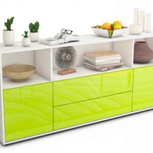 Sideboard Enza, Grün (180x79x35cm)