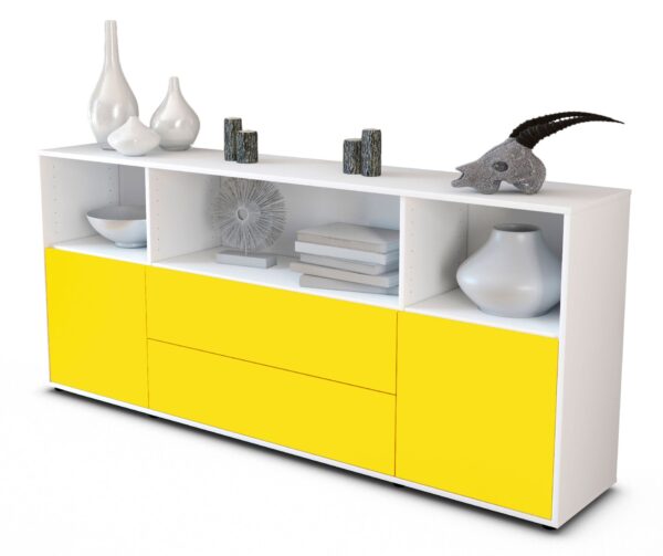 Sideboard Enza, Gelb (180x79x35cm)