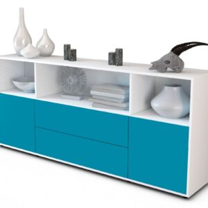 Sideboard Enza, Türkis (180x79x35cm)
