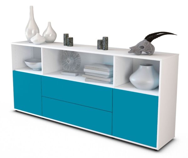 Sideboard Enza, Türkis (180x79x35cm)