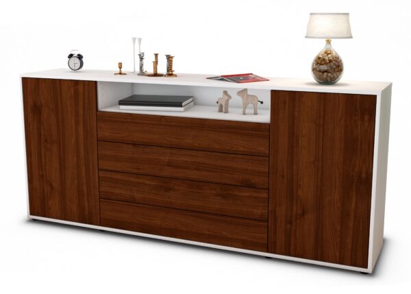 Sideboard Enzo, Walnuss (180x79x35cm)