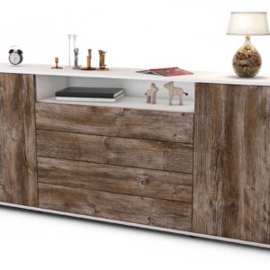 Sideboard Enzo, Treibholz (180x79x35cm)