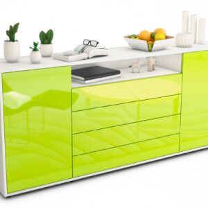 Sideboard Enzo, Grün (180x79x35cm)