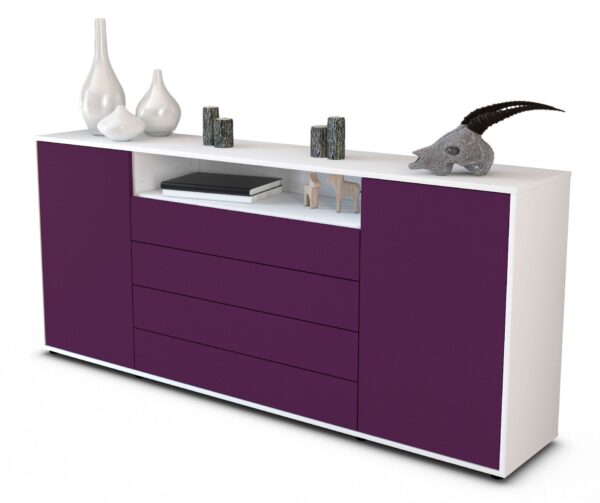 Sideboard Enzo, Lila (180x79x35cm)