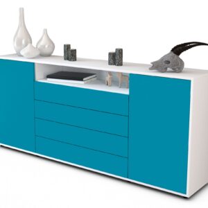 Sideboard Enzo, Türkis (180x79x35cm)