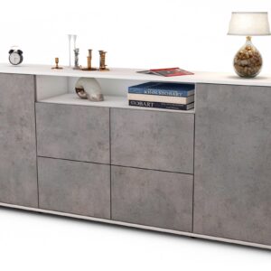 Sideboard Ephenia, Beton (180x79x35cm)