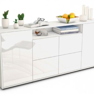 Sideboard Ephenia, Weiß (180x79x35cm)