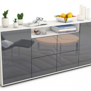 Sideboard Ephenia, Grau (180x79x35cm)