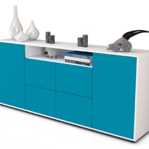 Sideboard Ephenia, Türkis (180x79x35cm)