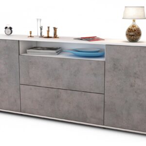 Sideboard Erina, Beton (180x79x35cm)