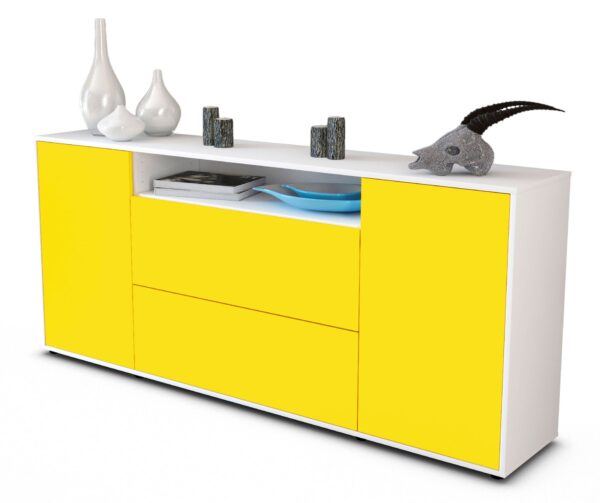 Sideboard Erina, Gelb (180x79x35cm)