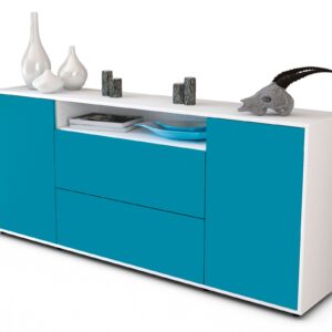 Sideboard Erina, Türkis (180x79x35cm)