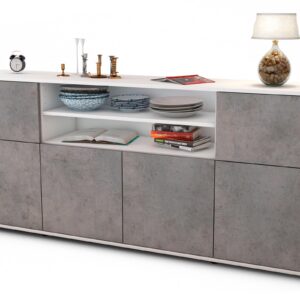 Sideboard Ermelina, Beton (180x79x35cm)