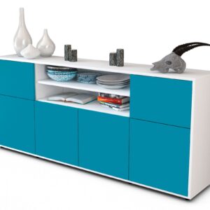 Sideboard Ermelina, Türkis (180x79x35cm)