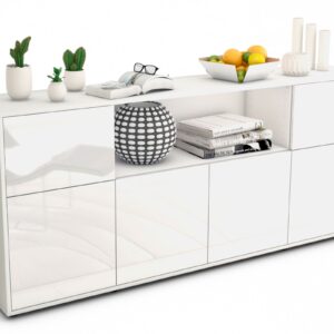 Sideboard Ermentrude, Weiß (180x79x35cm)