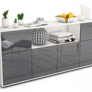 Sideboard Ermentrude, Grau (180x79x35cm)