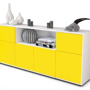 Sideboard Ermentrude, Gelb (180x79x35cm)