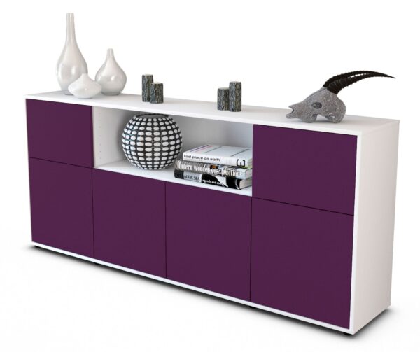 Sideboard Ermentrude, Lila (180x79x35cm)