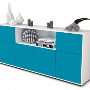 Sideboard Ermentrude, Türkis (180x79x35cm)