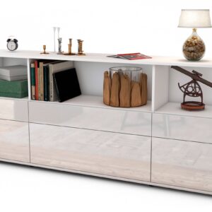 Sideboard Estella, Weiß (180x79x35cm)