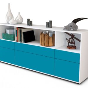 Sideboard Estella, Türkis (180x79x35cm)