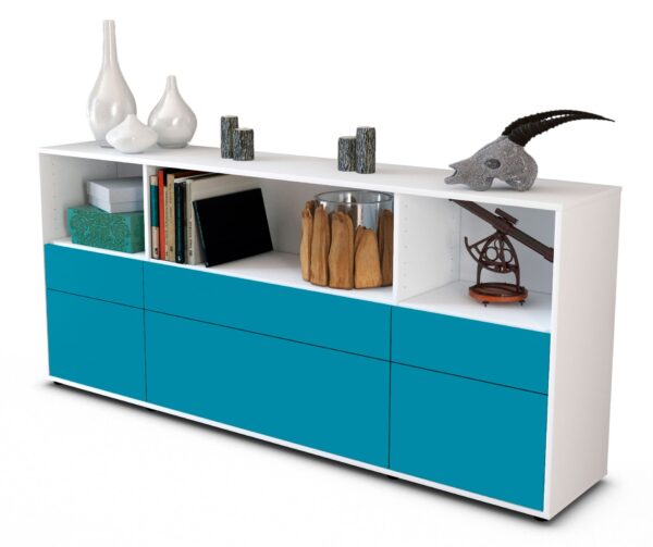 Sideboard Estella, Türkis (180x79x35cm)